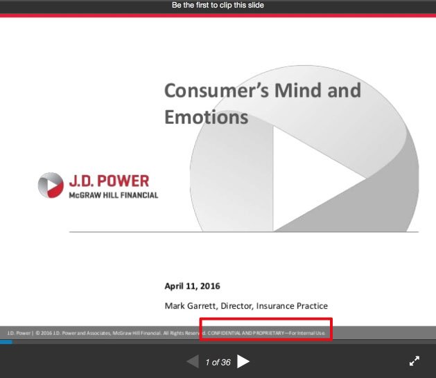 SlideShare: Highlight Confidential Tag on J.D. Power, Mark Garrett